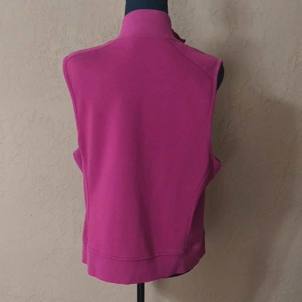 L.L. Bean Women's Maroon Fleece Vest Size L